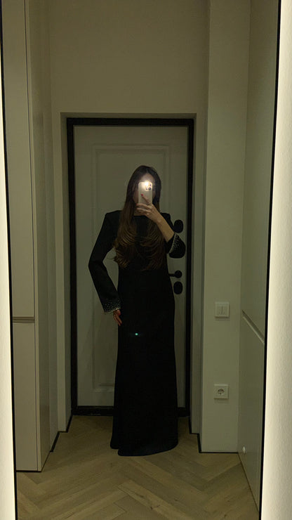 Shine black dress