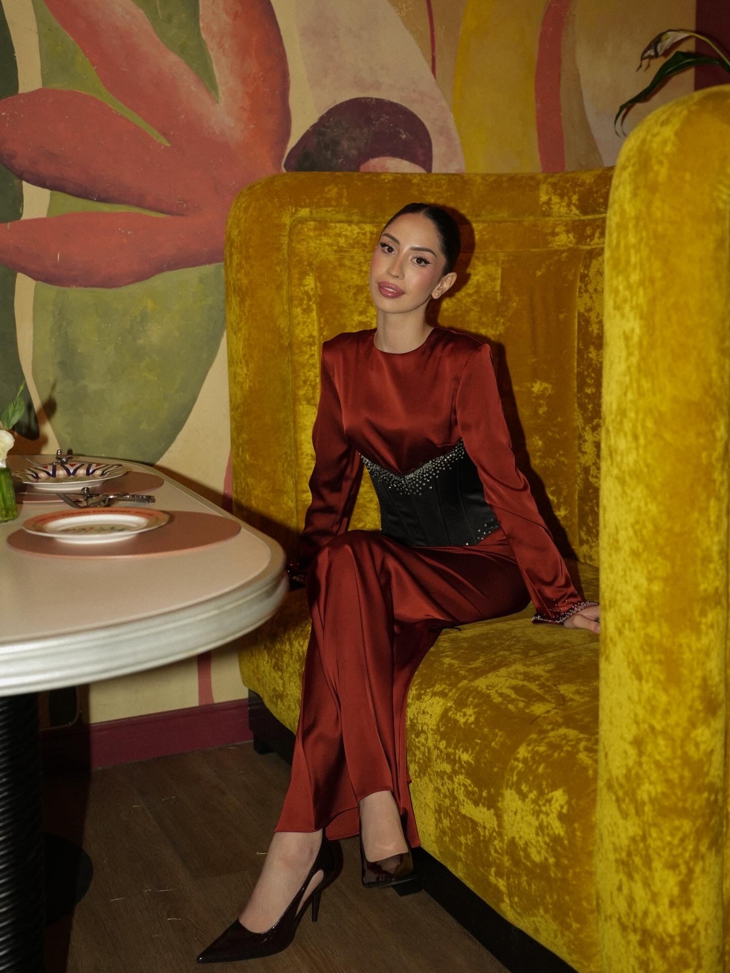 Shine terracotta dress