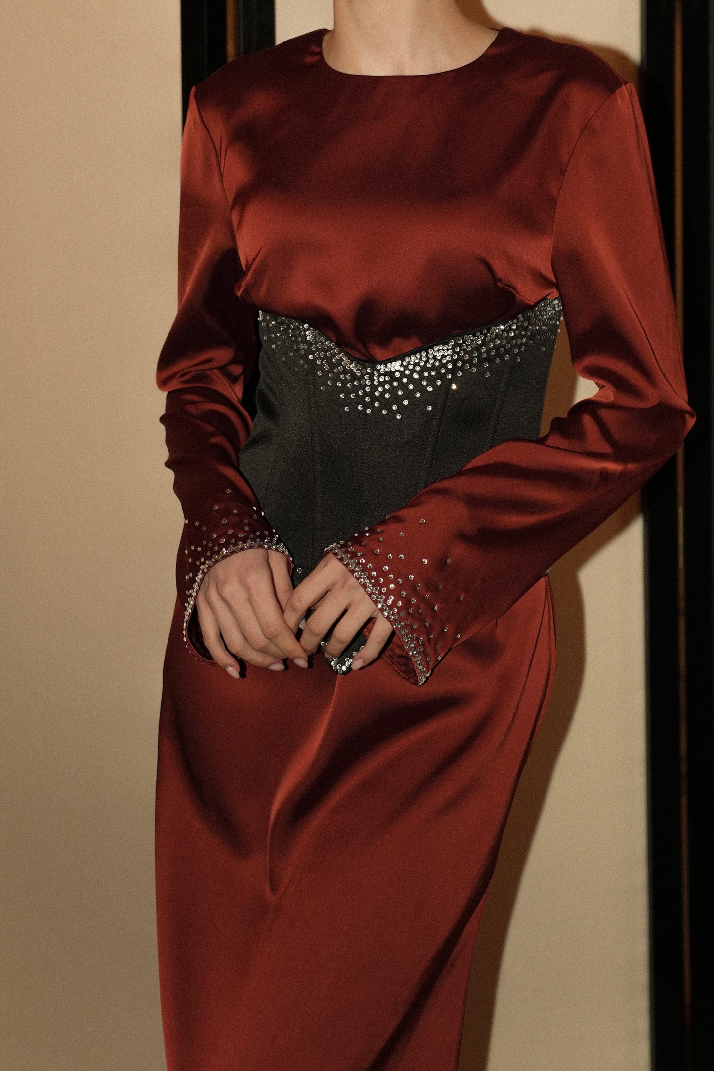 Shine terracotta dress