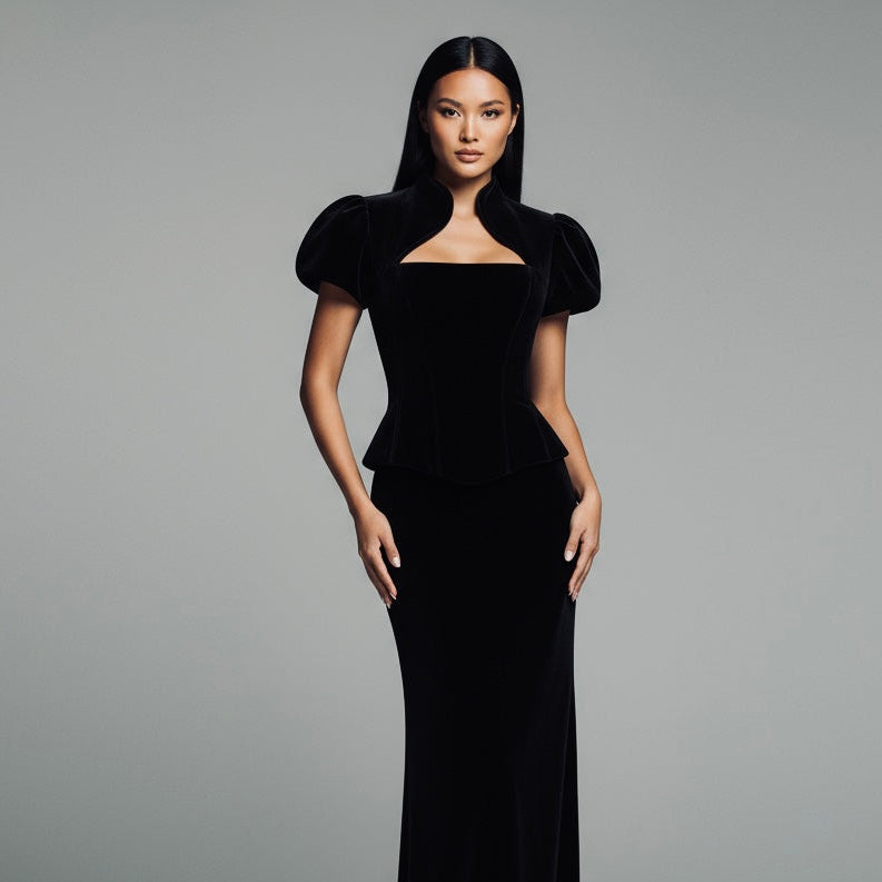 Aurora velvet corset