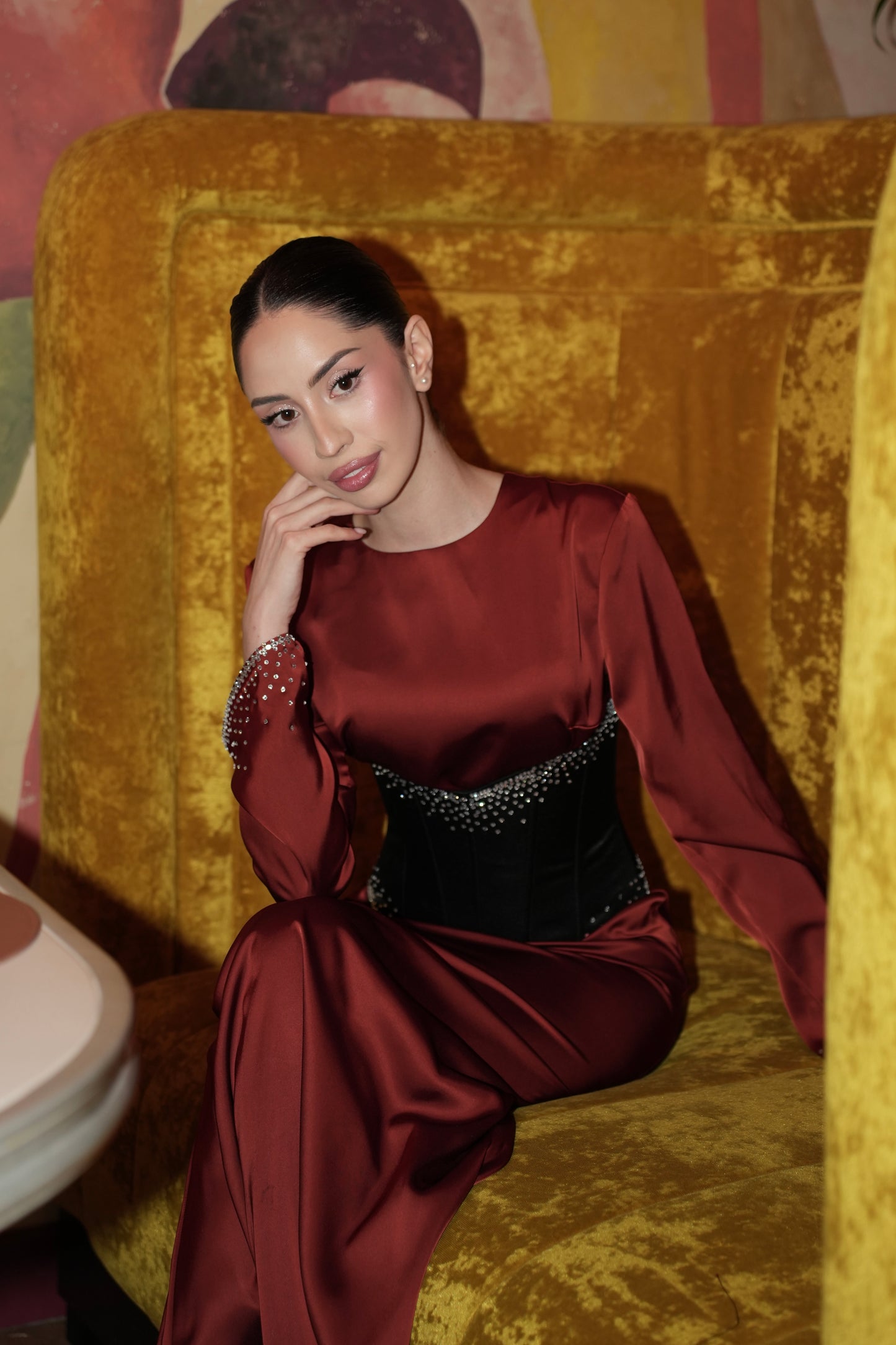 Shine terracotta dress